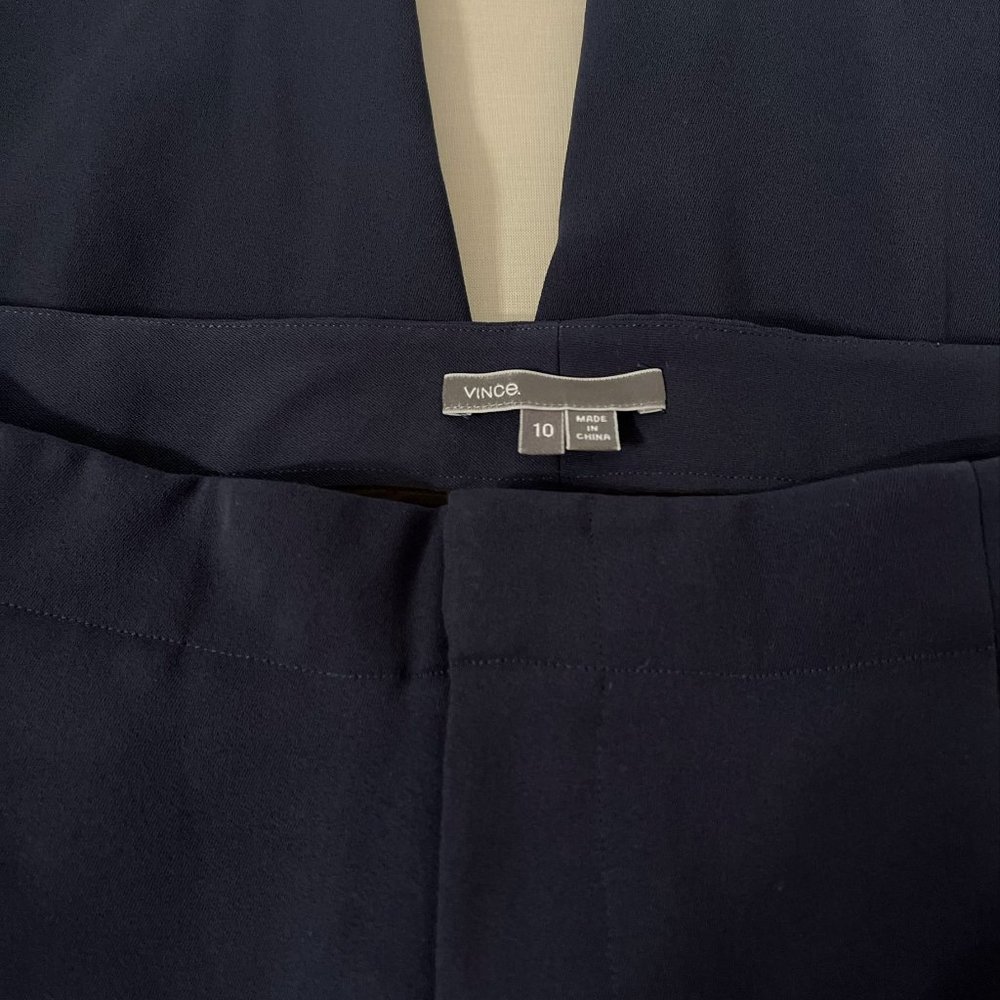 Vince Womens Navy Blue Pants Slacks Trousers Size 10 $225